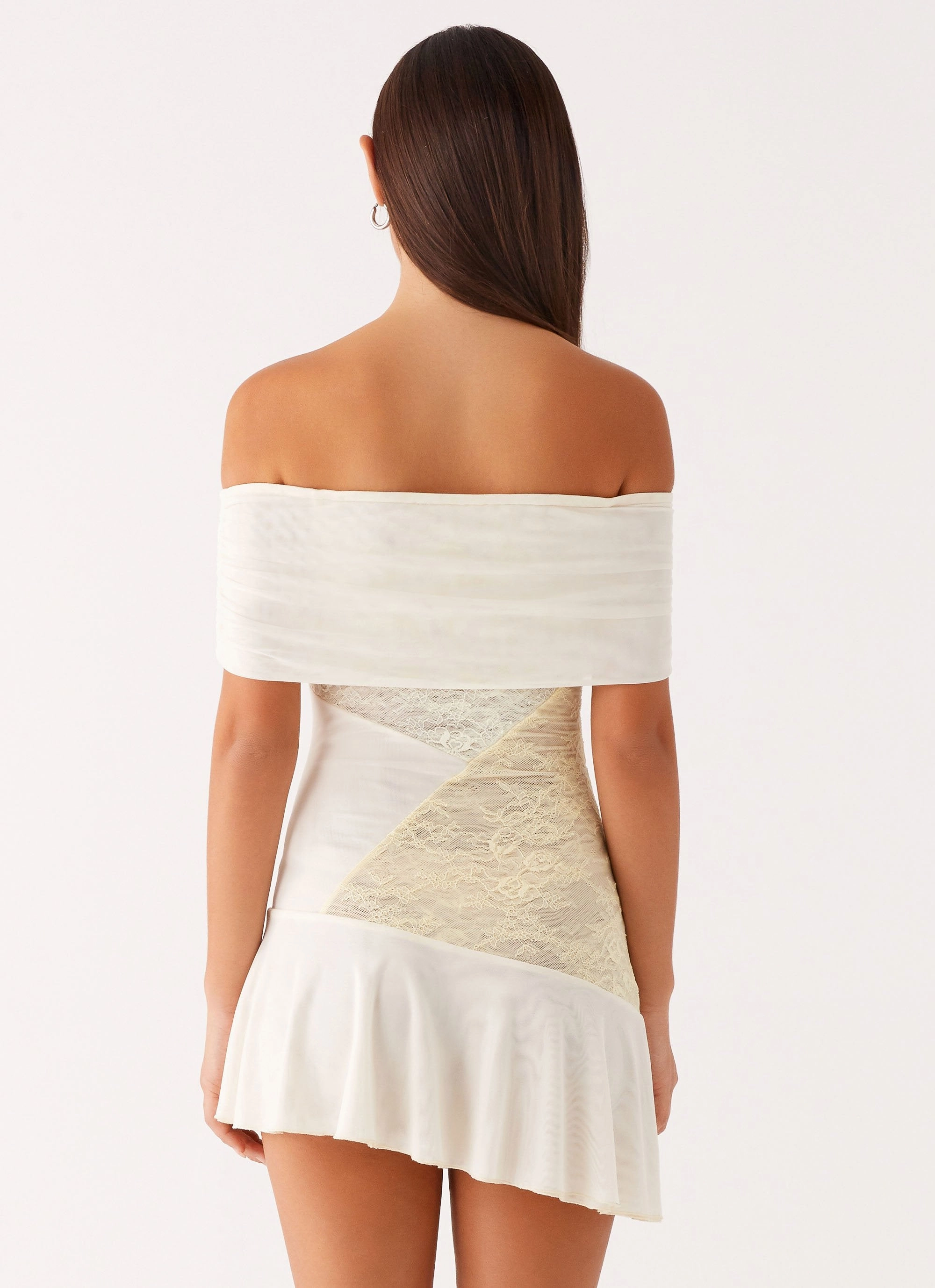 Clean Tone Ocean Road Mini Dress - Yellow