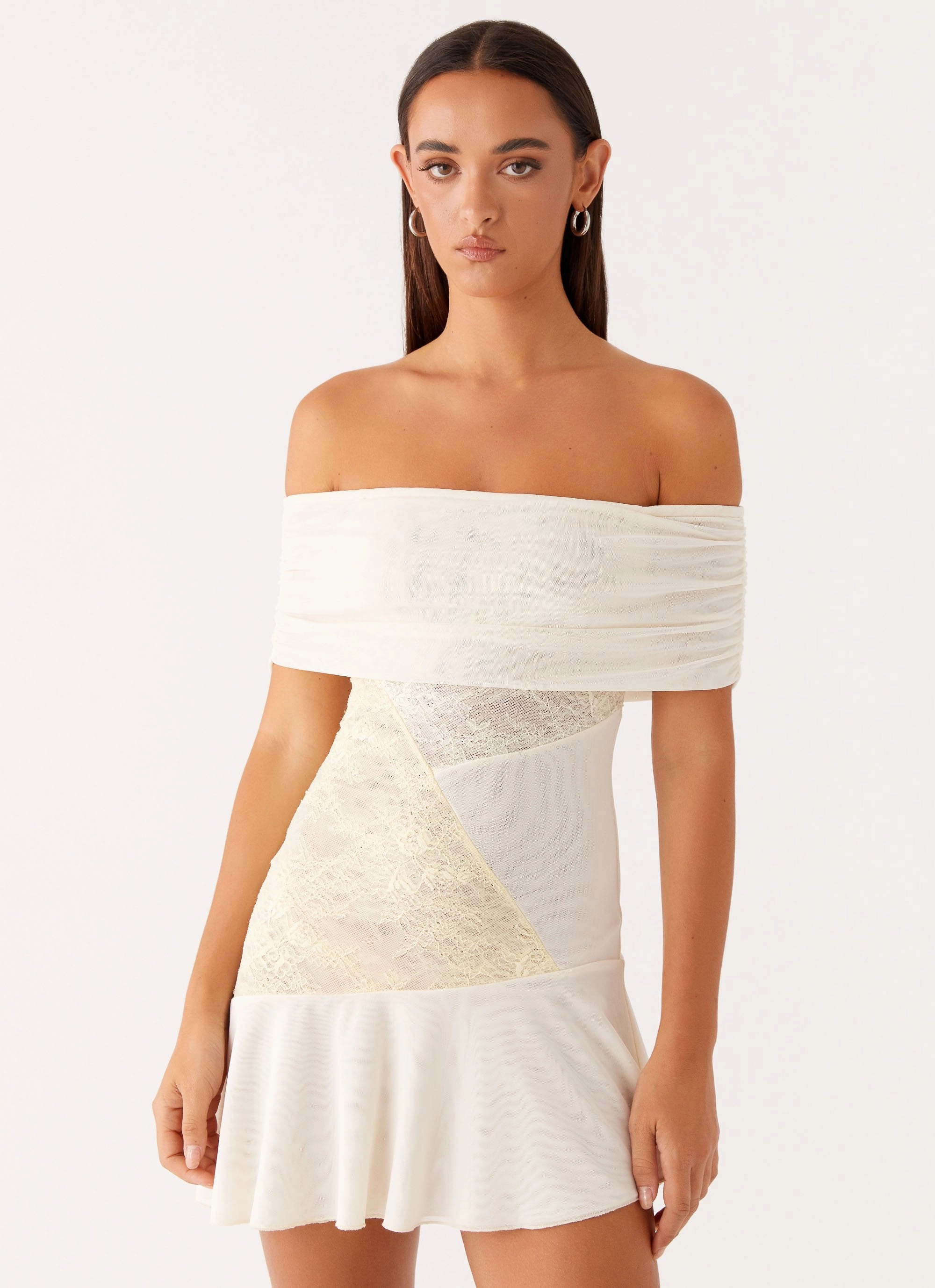 Back-Zip Relaxed Fit Look Ocean Road Mini Dress - Yellow