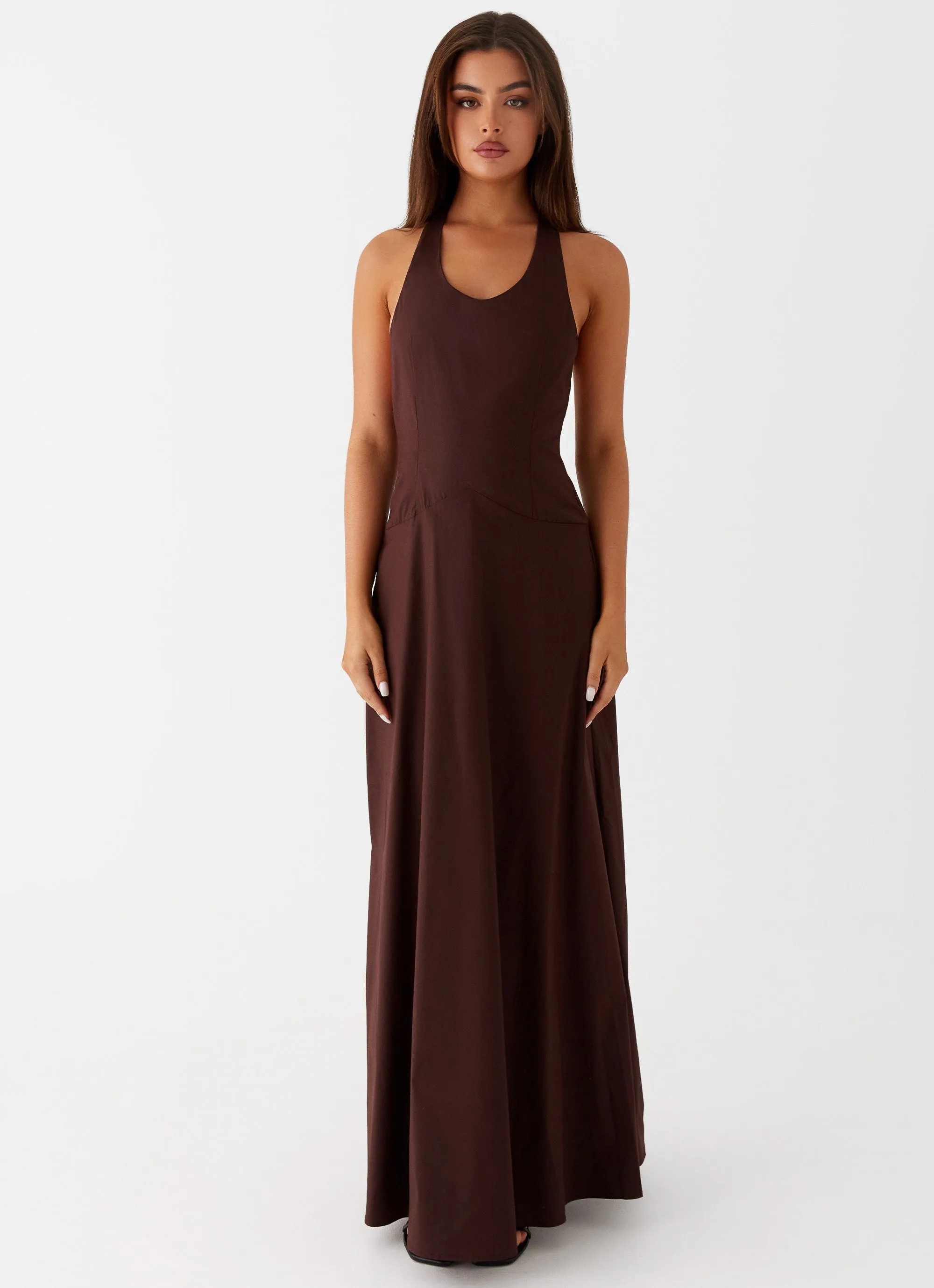 Vestige Maxi Dress - Chocolate hypoallergenic Gender Neutral