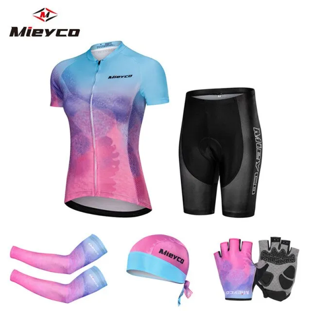 Cycling Jersey Set ProTeam Cycling Clothing Breathable Bicycle Clothes Quick Dry MTB Bike Jersey Kits Roupa De Ciclismo Feminina