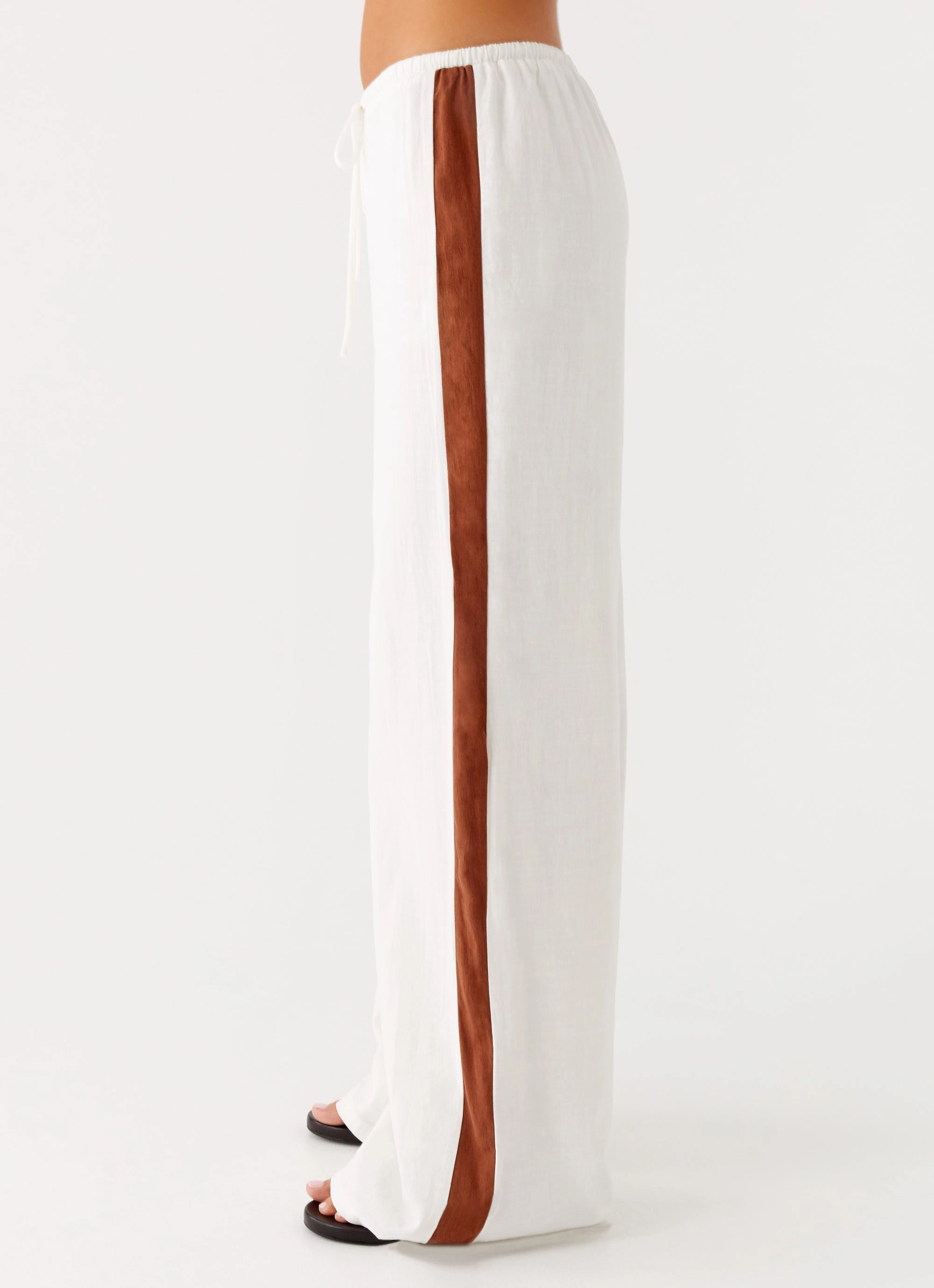 Dalida Linen Pants - Ivory Work Ready