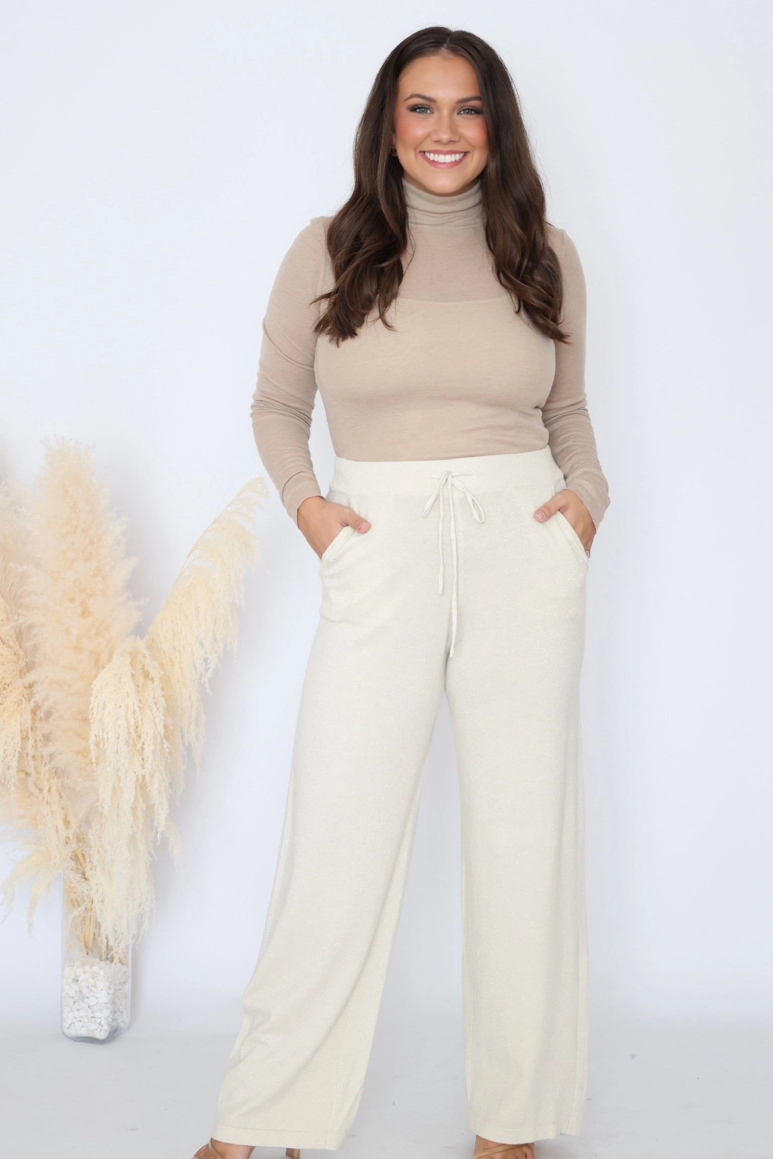 Cozy Wear Dance Pants- Champagne (FINAL SALE)