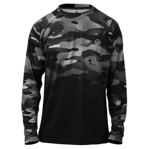 Dark Camo Long Sleeve MTB Jersey