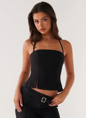 GarmentDyed Dawny Top - Black