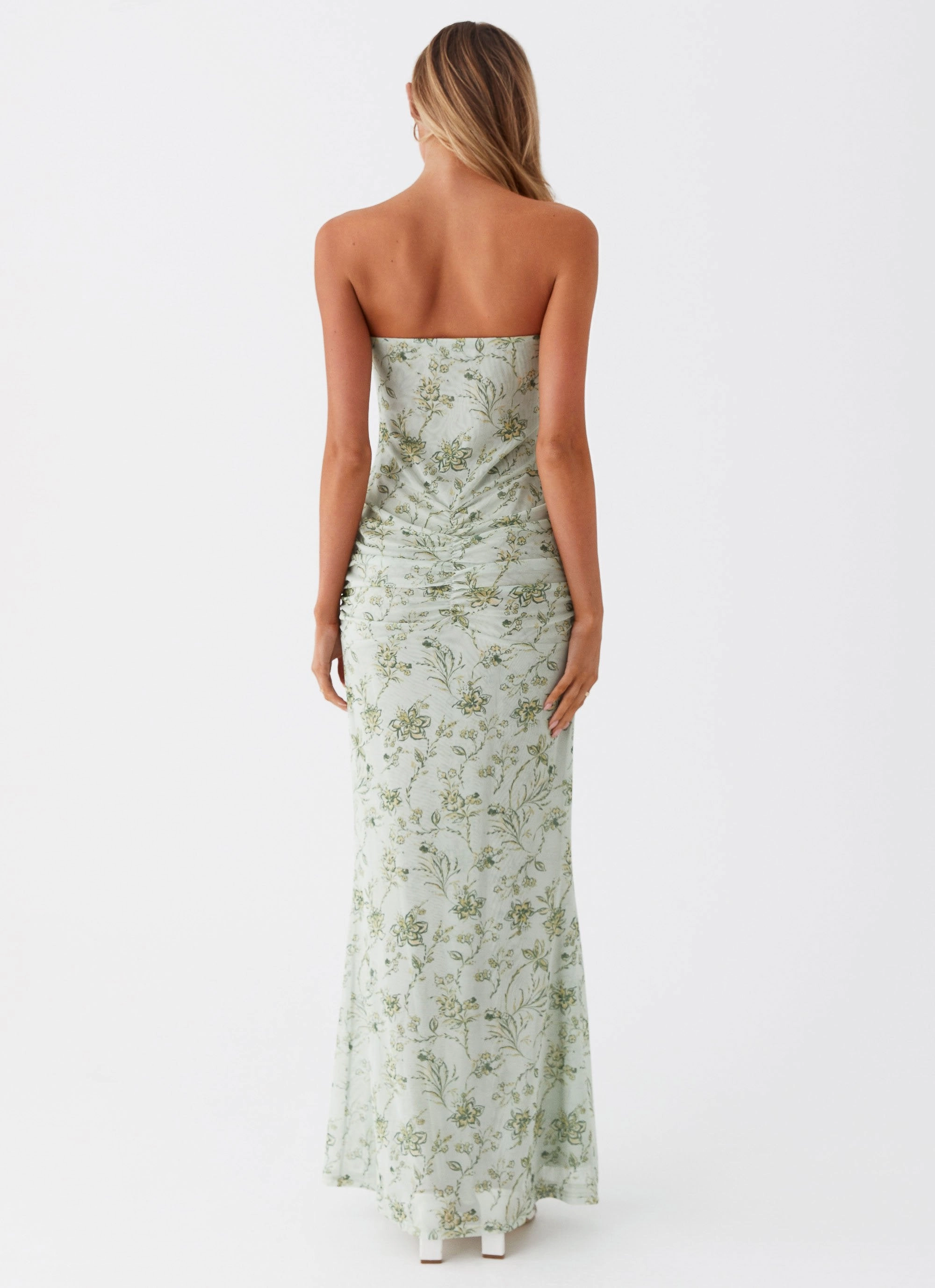Sleek Silhouette Dearest Maxi Dress - Sage Floral