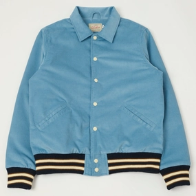 Monochrome Look Dehen 1920 Corduroy Team Jacket - Dusty Blue