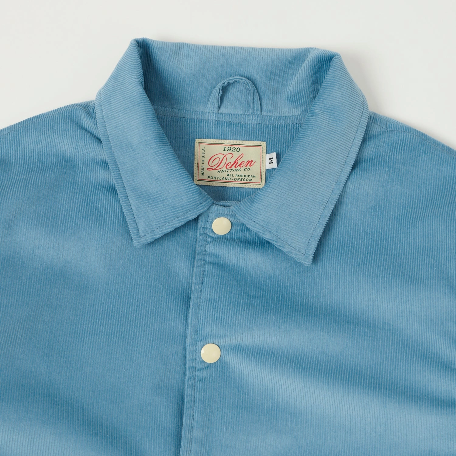 Dehen 1920 Corduroy Team Jacket - Dusty Blue Water Repellent Fabric Convertible Style