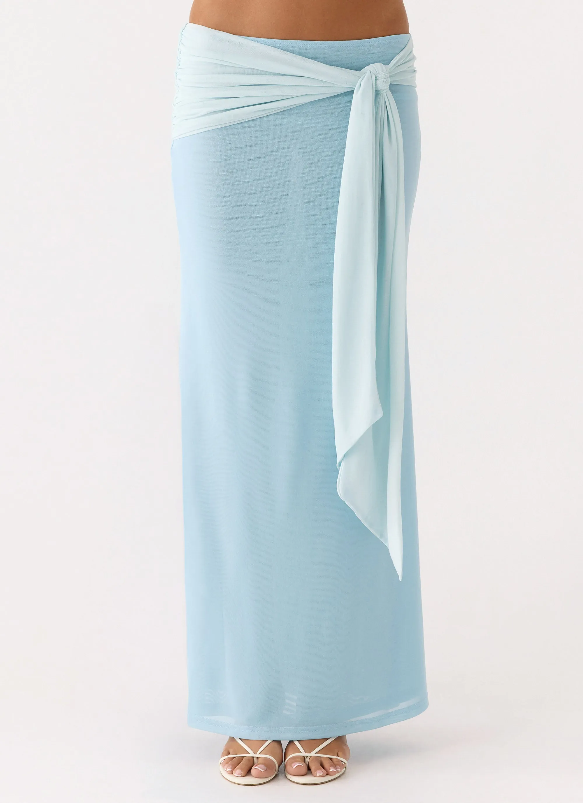 Comfort Wear Delani Maxi Skirt - Blue
