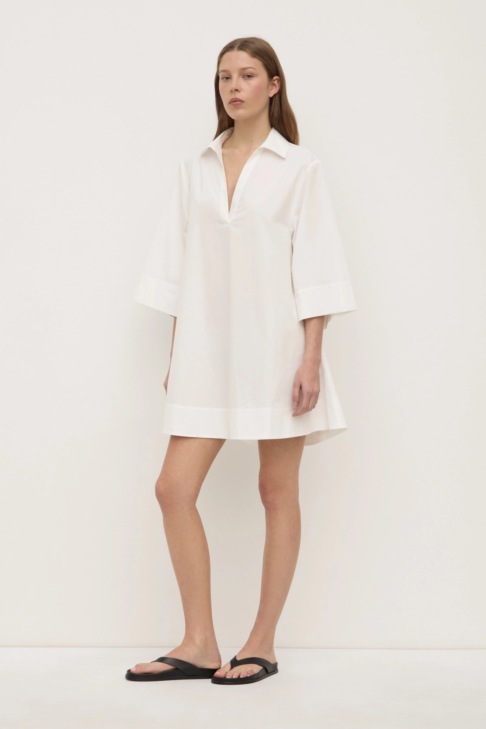 Claire Mini Shirt Dress Fashion Look