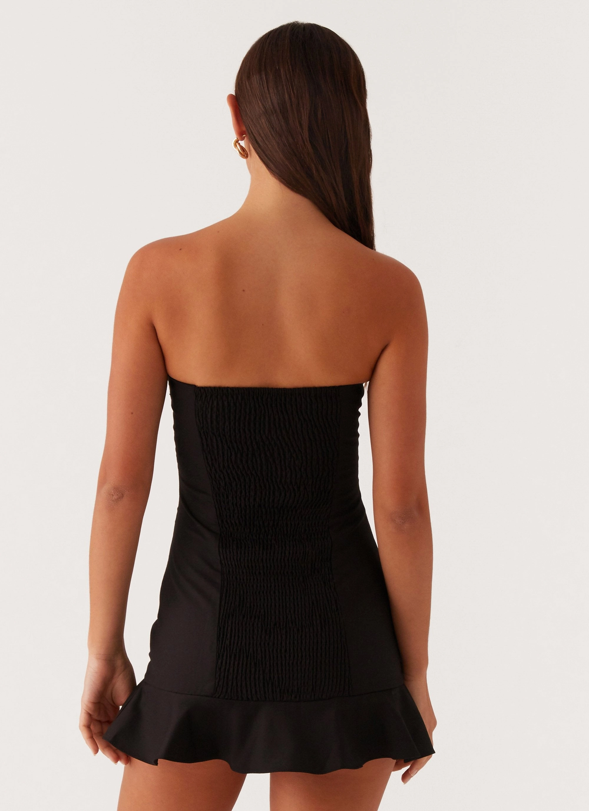 Delmi Bustier Mini Dress - Black Smart touch Office Mood