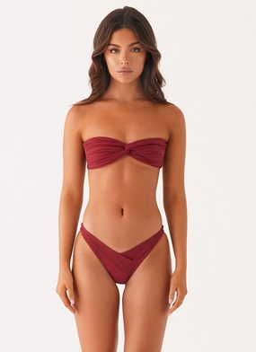 Water Escape Delta Bikini Bottoms - Mulberry