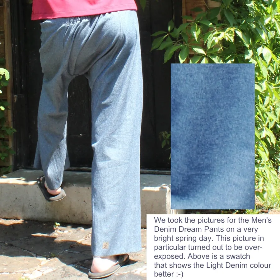 Denim Dream Pants: Loose-Fitting Yoga Pants for Men