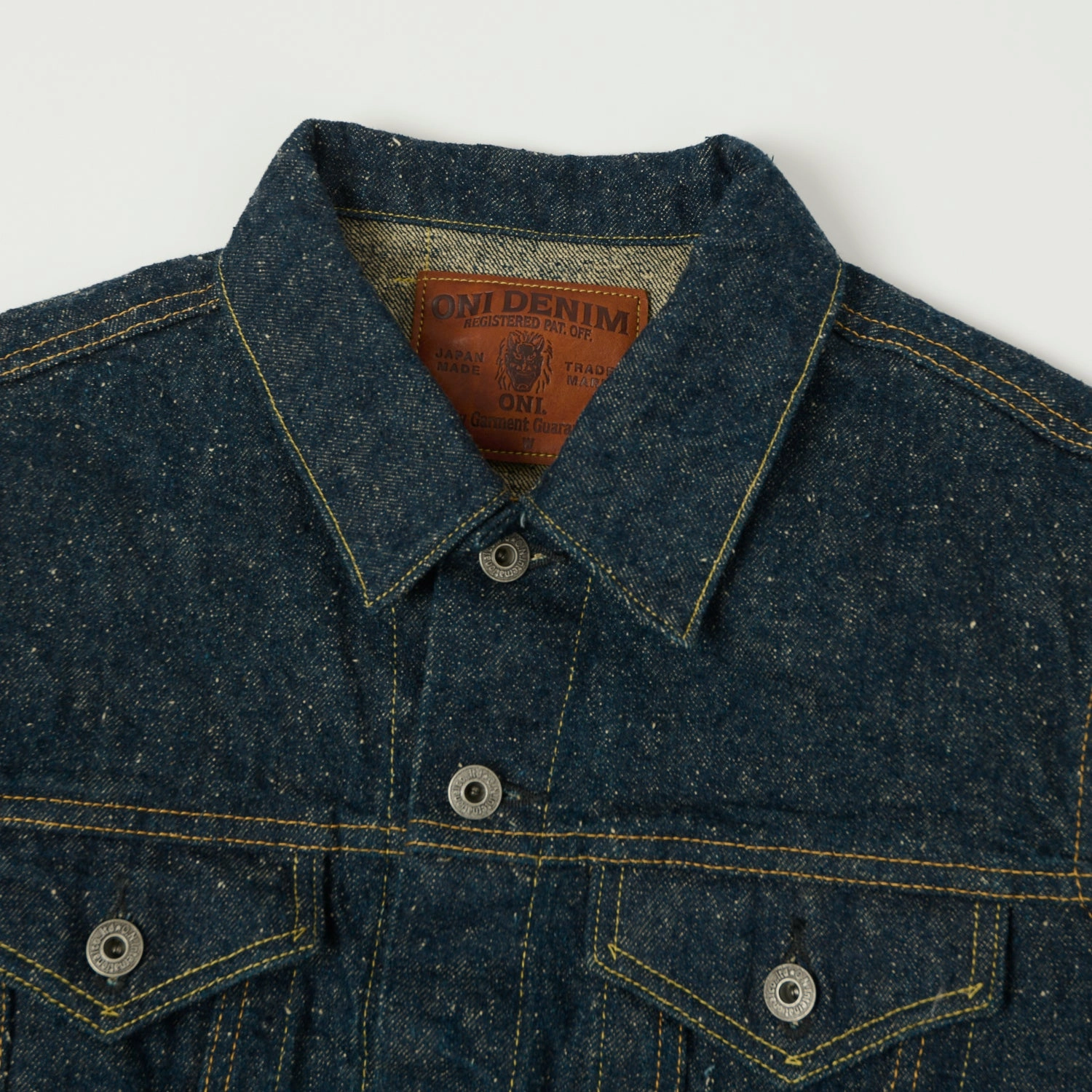 ONI Denim 02527P-CCD 'Crushed Concrete Kabuki' 15oz Type III Denim Jacket - One Wash Warm Layer Option