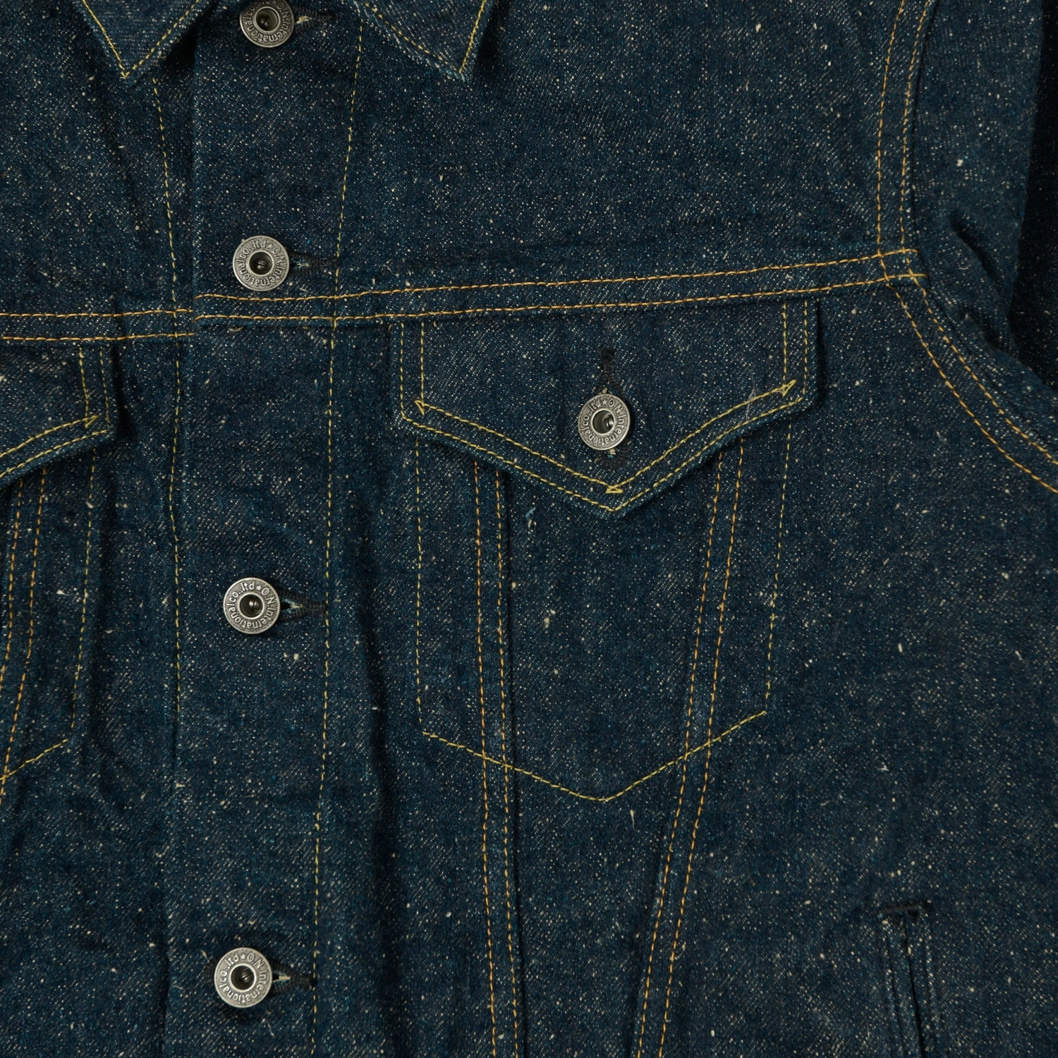 Ergonomic Silhouette ONI Denim 02527P-CCD 'Crushed Concrete Kabuki' 15oz Type III Denim Jacket - One Wash