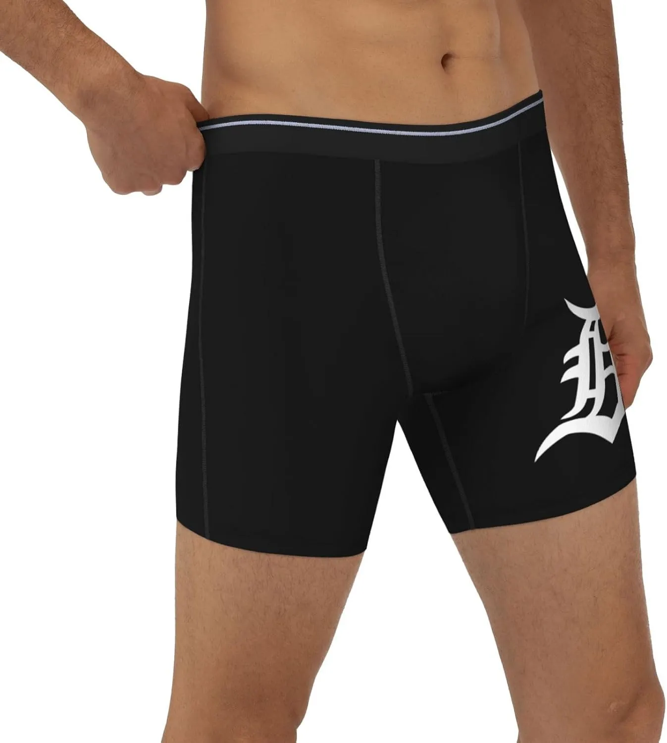 Detroit Men's long leg breathable boxer briefs