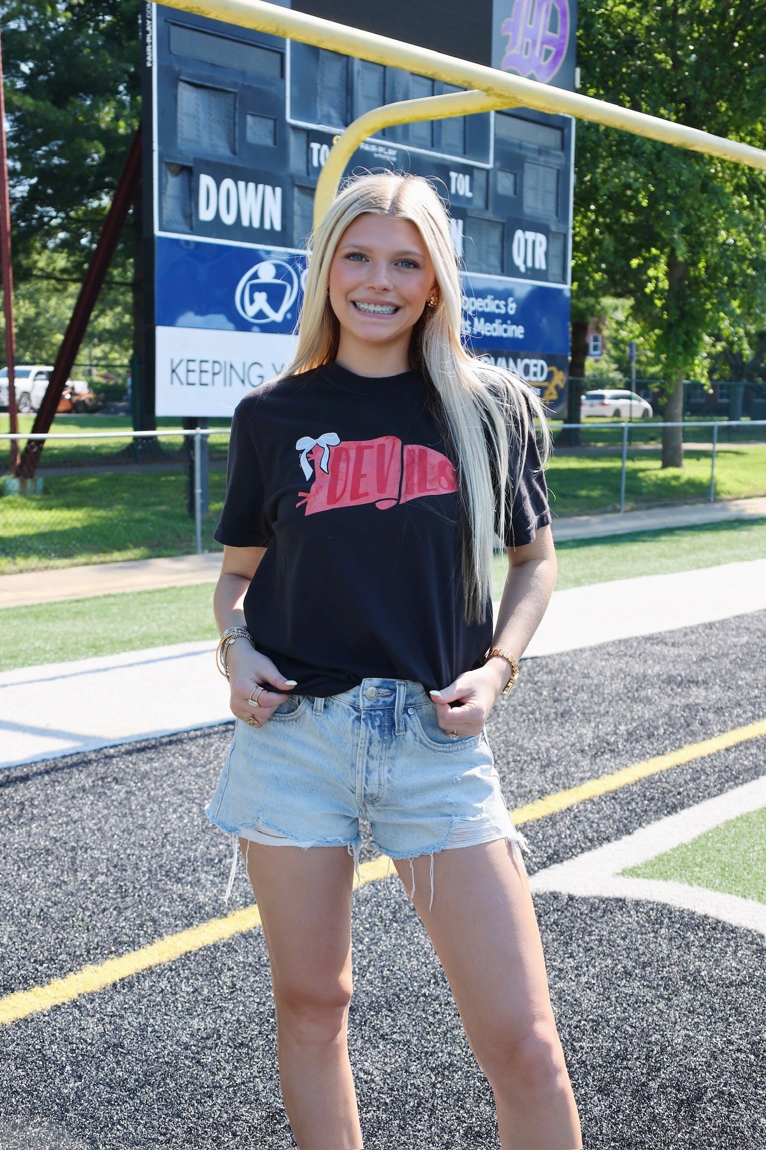 AthleisureReady Devils Banner T-Shirt