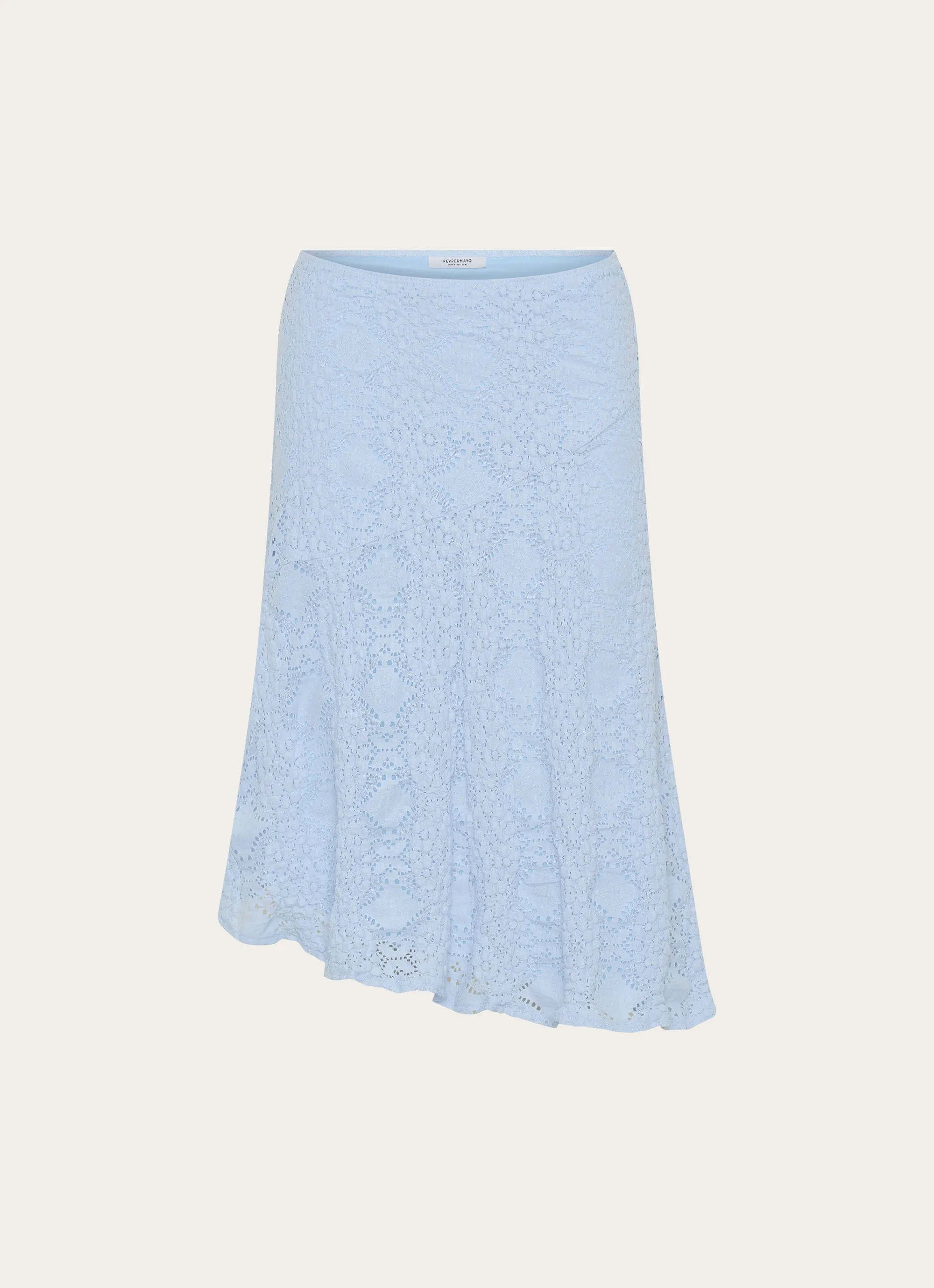 Diamond Sky Midi Skirt - Blue Influencer Style