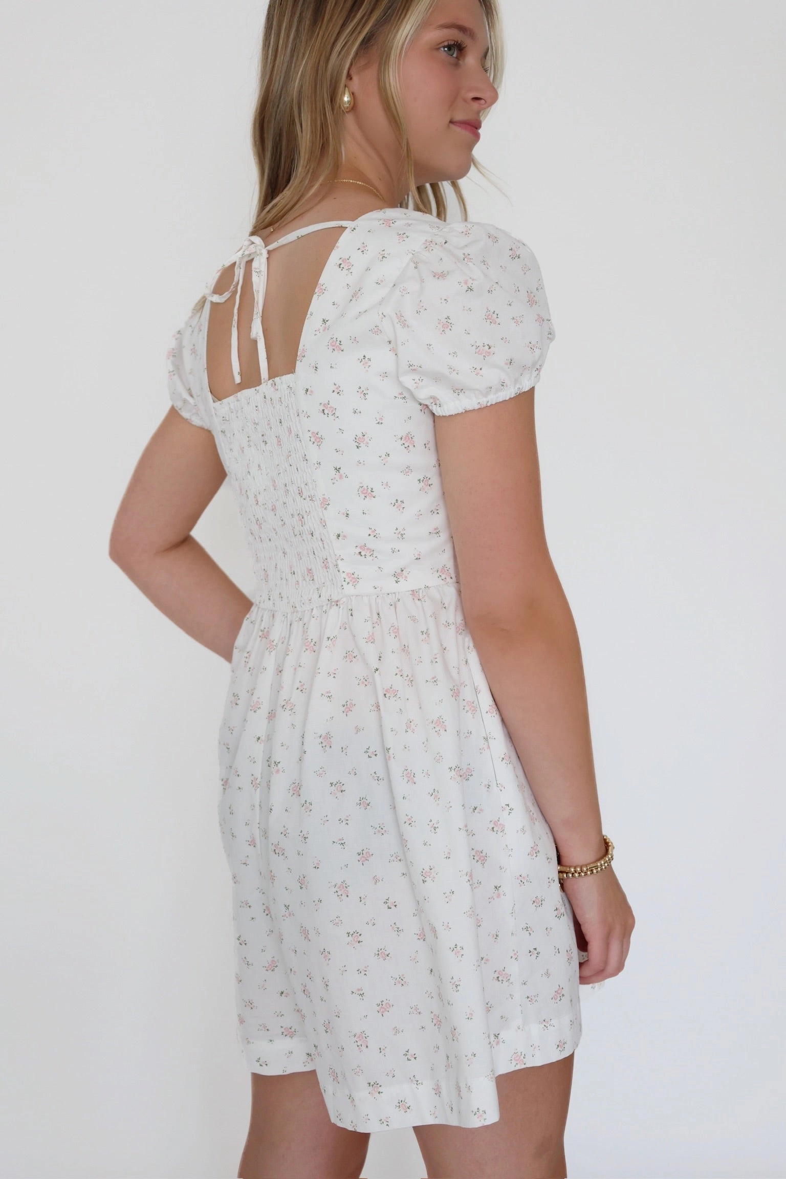 Dilly Dally Romper (FINAL SALE) Microfiber texture