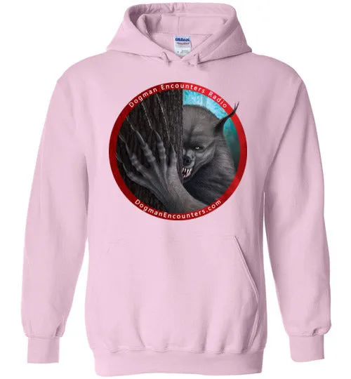 Dogman Encounters Rogue Collection Hooded Sweatshirt (red border with white font)