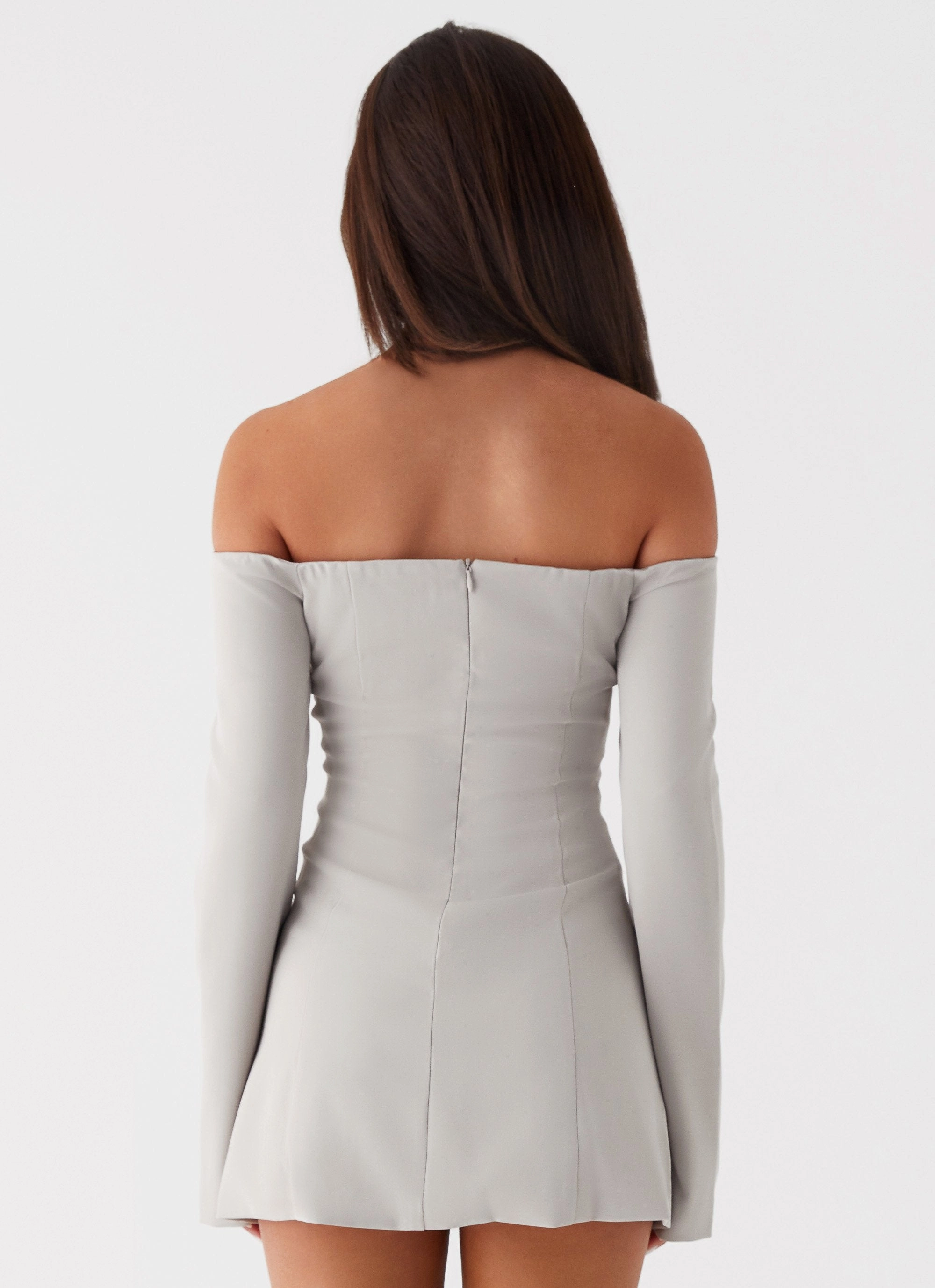 Dominique Blazer Mini Dress - Grey Chic Harmony Art Soul