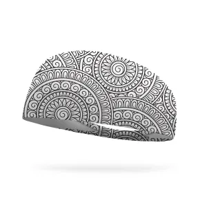 Doodle Circle Mosaic Color Your Own Wicking Headband