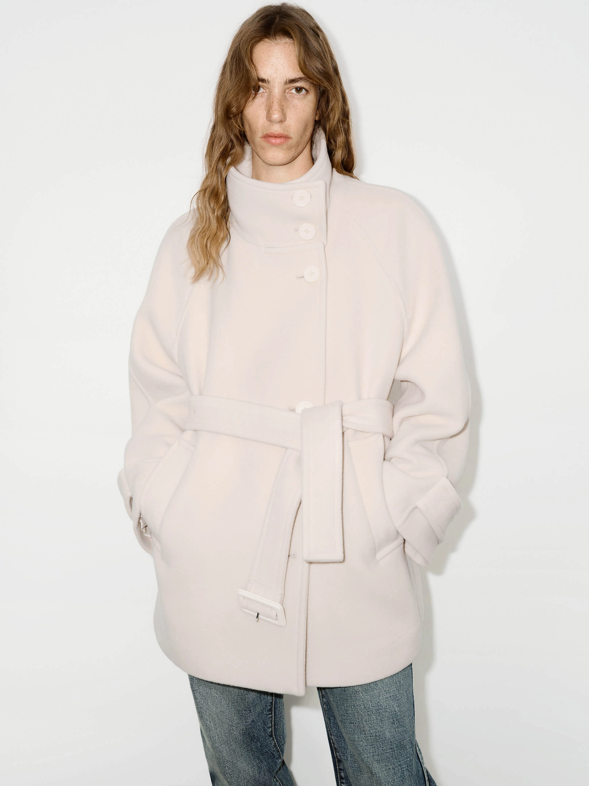 Double Faced Midi Coat Modular Layering System