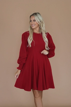 Dozen Roses Dress YarnDyedFabric WeightedHem