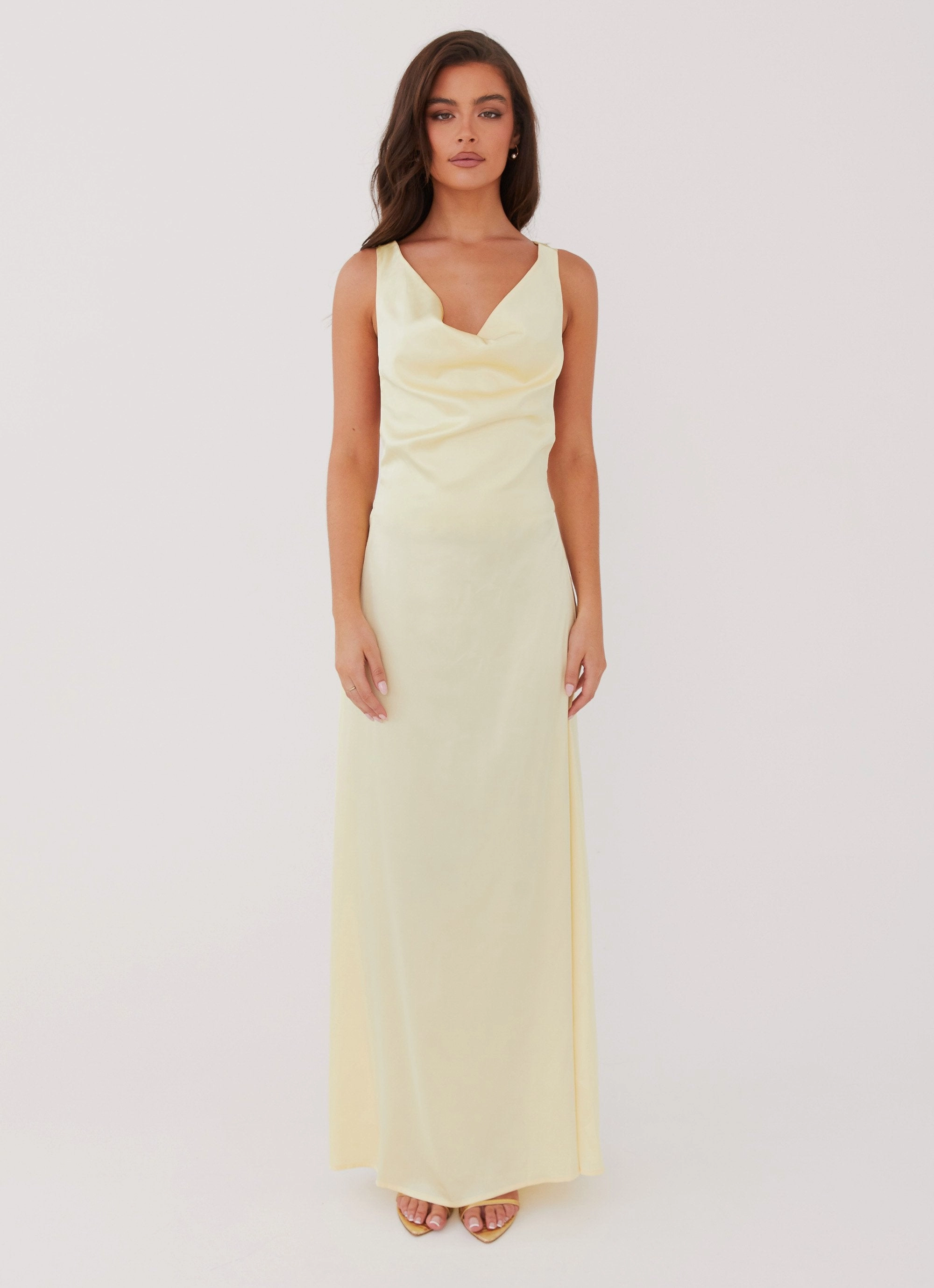 Musa Maxi Dress - Lemon Timeless Waist Fit