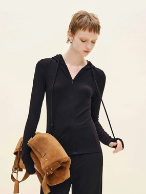 Drawstring Hooded Jacket Thermal Insulated