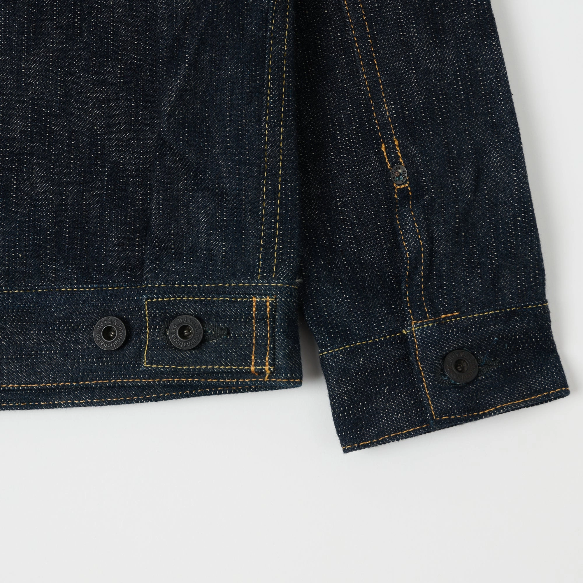 ONI Denim 02516P-GCKHN Green Cast Kihannen Type II Denim Jacket Adjustable Hem Cords