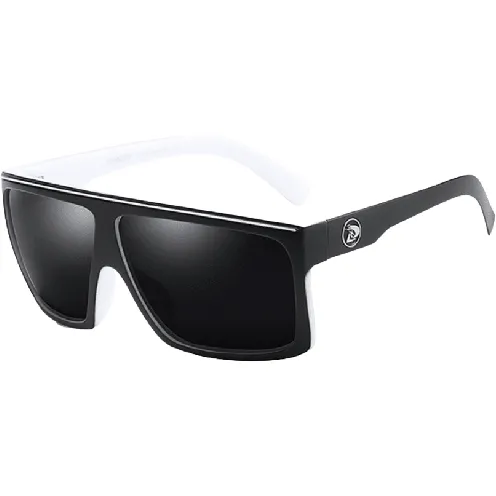 Dubery  Polarized Sunglasses 100% Uv Protection  Black & White / Black D818 C8