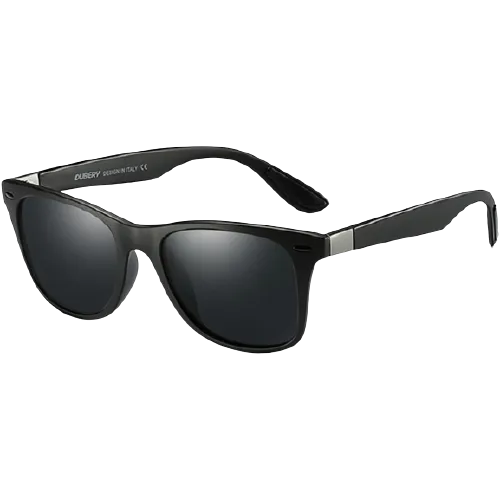 Dubery Polarized Sunglasses 100% UV Protection Black/Black D4195 C2