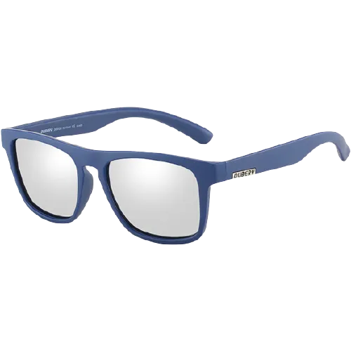 Dubery Polarized Sunglasses 100% UV Protection Sand Blue/Silver D125 C5