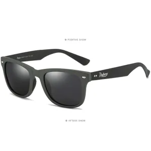 Dubery Polarized Sunglasses 100% UV Protection Sand Gray / Black D755 C6