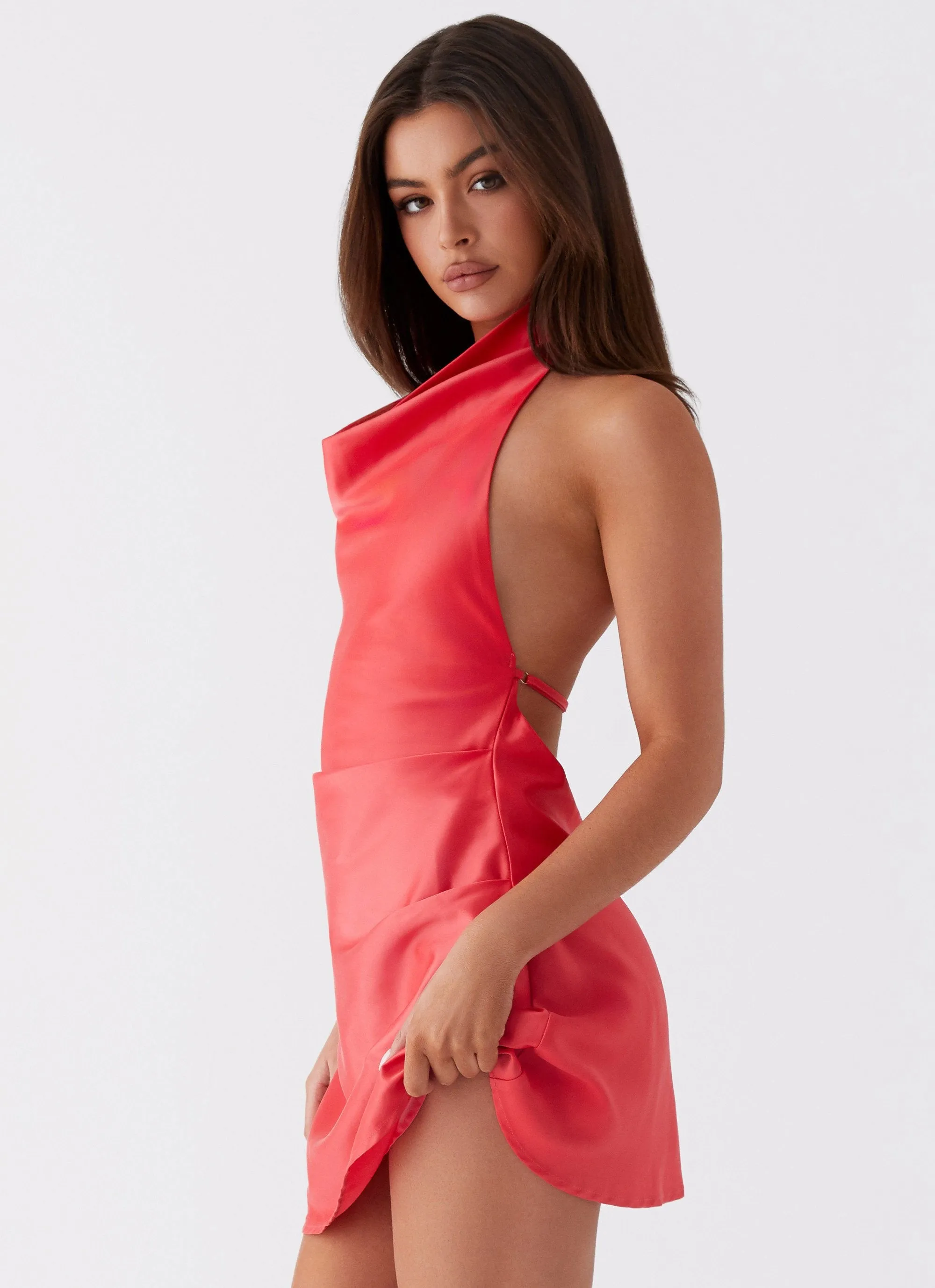 Sabina Mini Dress - Red Odor control