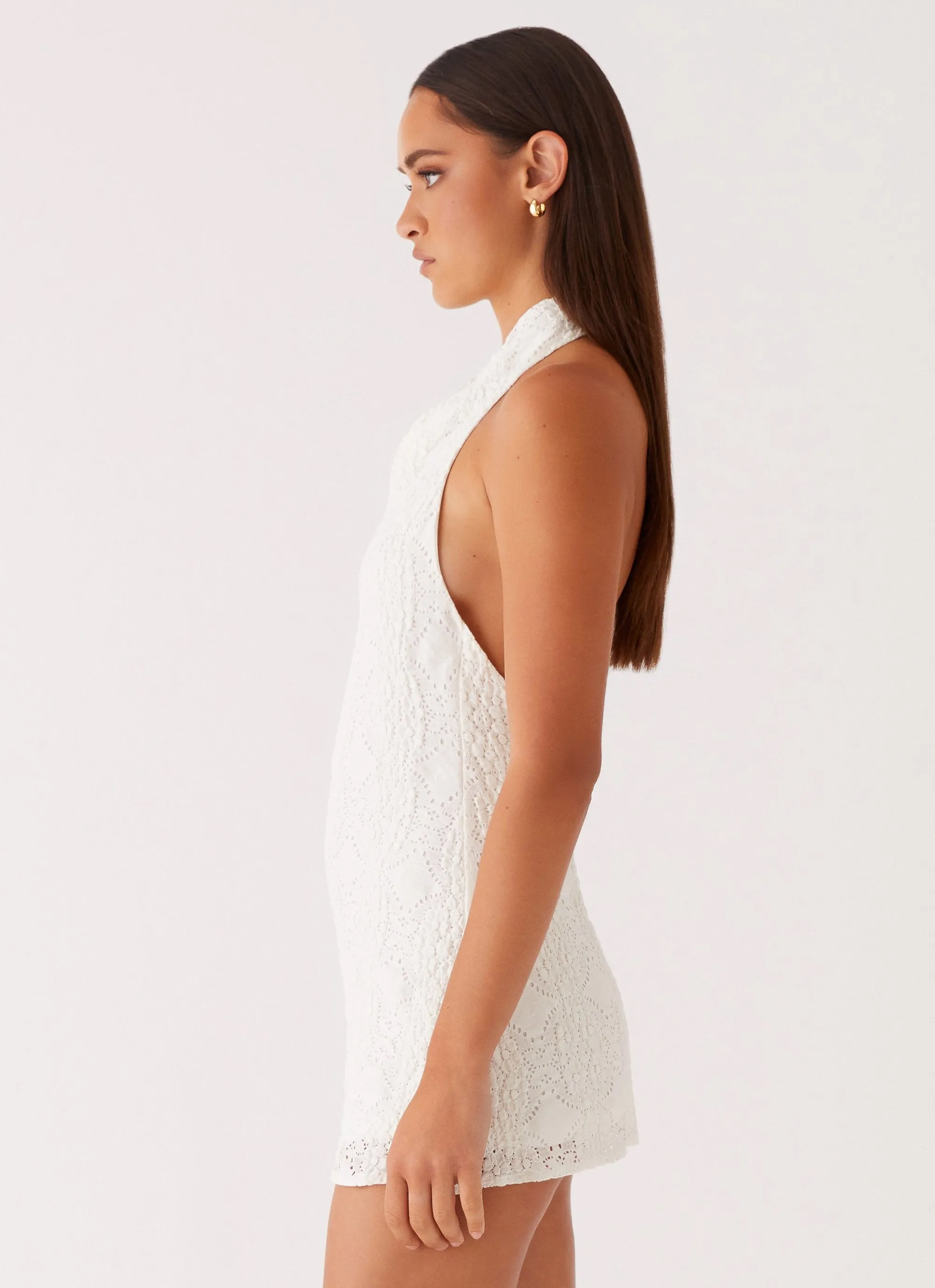 Relaxed Silhouette Camden Mini Dress - White