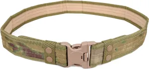 Durable Tactical Belt in Multiple Colors Black/Green/Camo/Khaki/Dessert for Hunting, Climbing, Hiking, Camping, Cycling