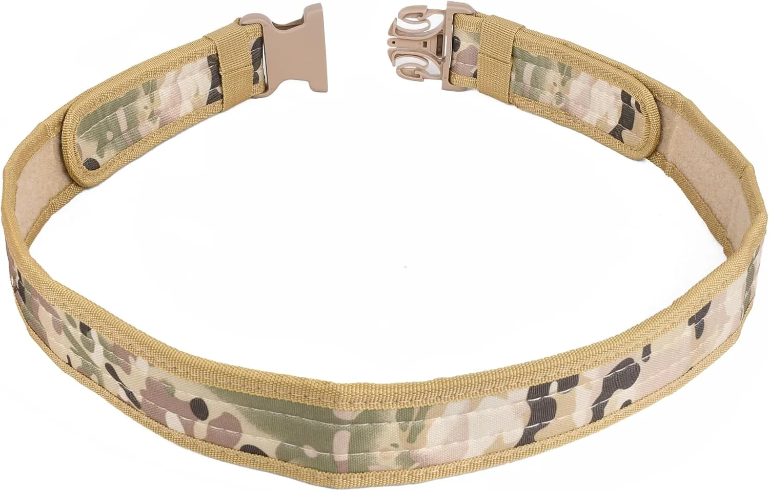 Durable Tactical Belt in Multiple Colors Black/Green/Camo/Khaki/Dessert for Hunting, Climbing, Hiking, Camping, Cycling