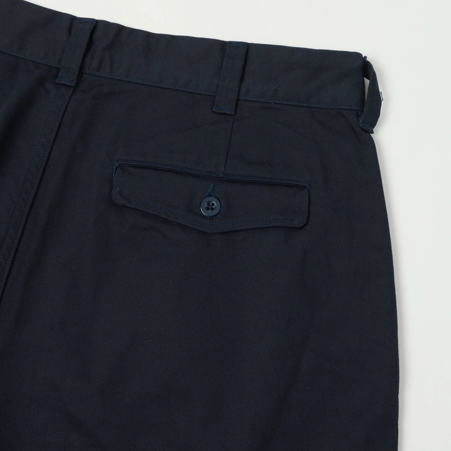 Flat waistband Spellbound Double Pleat French Trousers - Navy