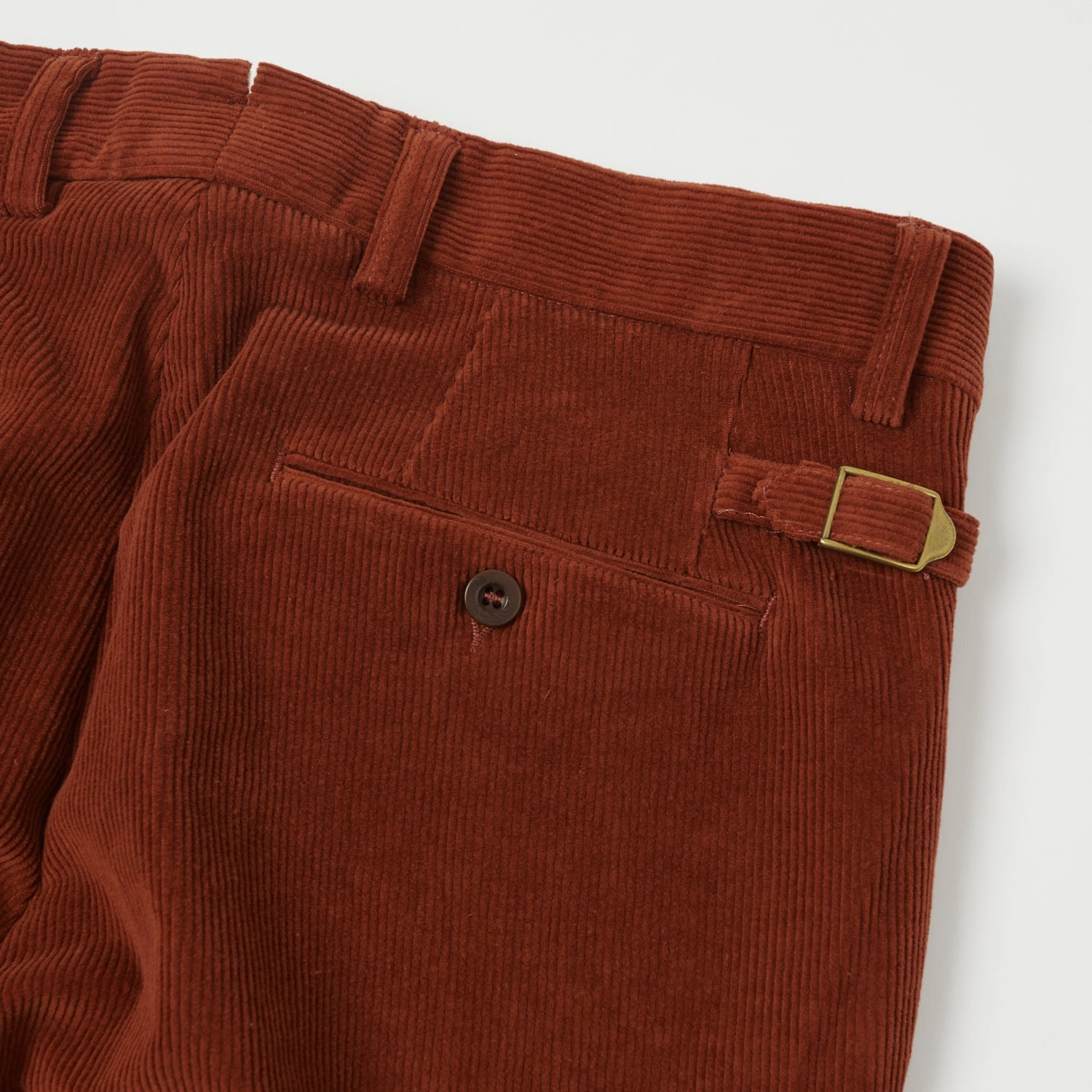 East Harbour Surplus 'Barry' Corduroy Trouser - Rust Relaxed Lines
