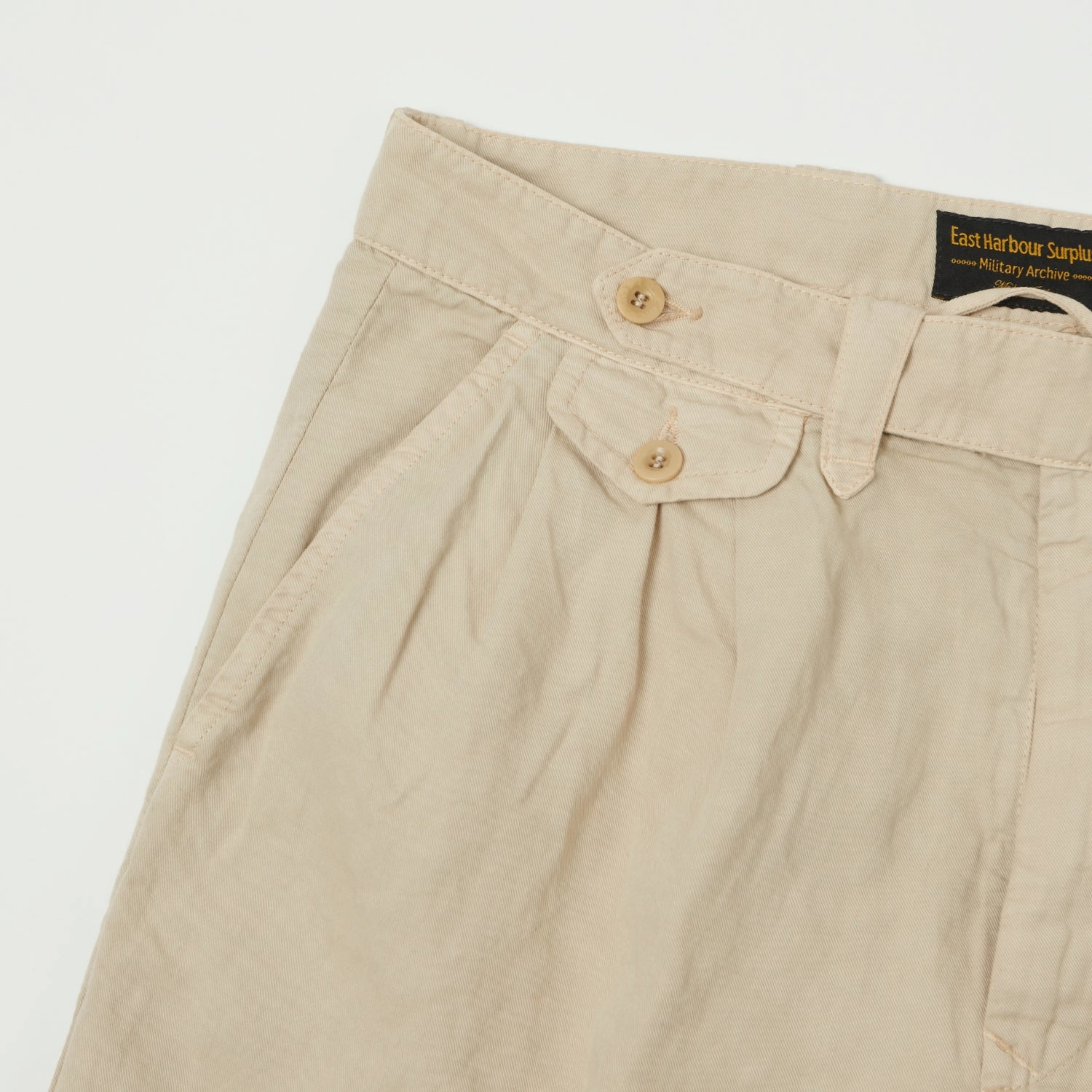 East Harbour Surplus 'Sacks 394' Trouser - Sand Warm Layer Contrast Trim