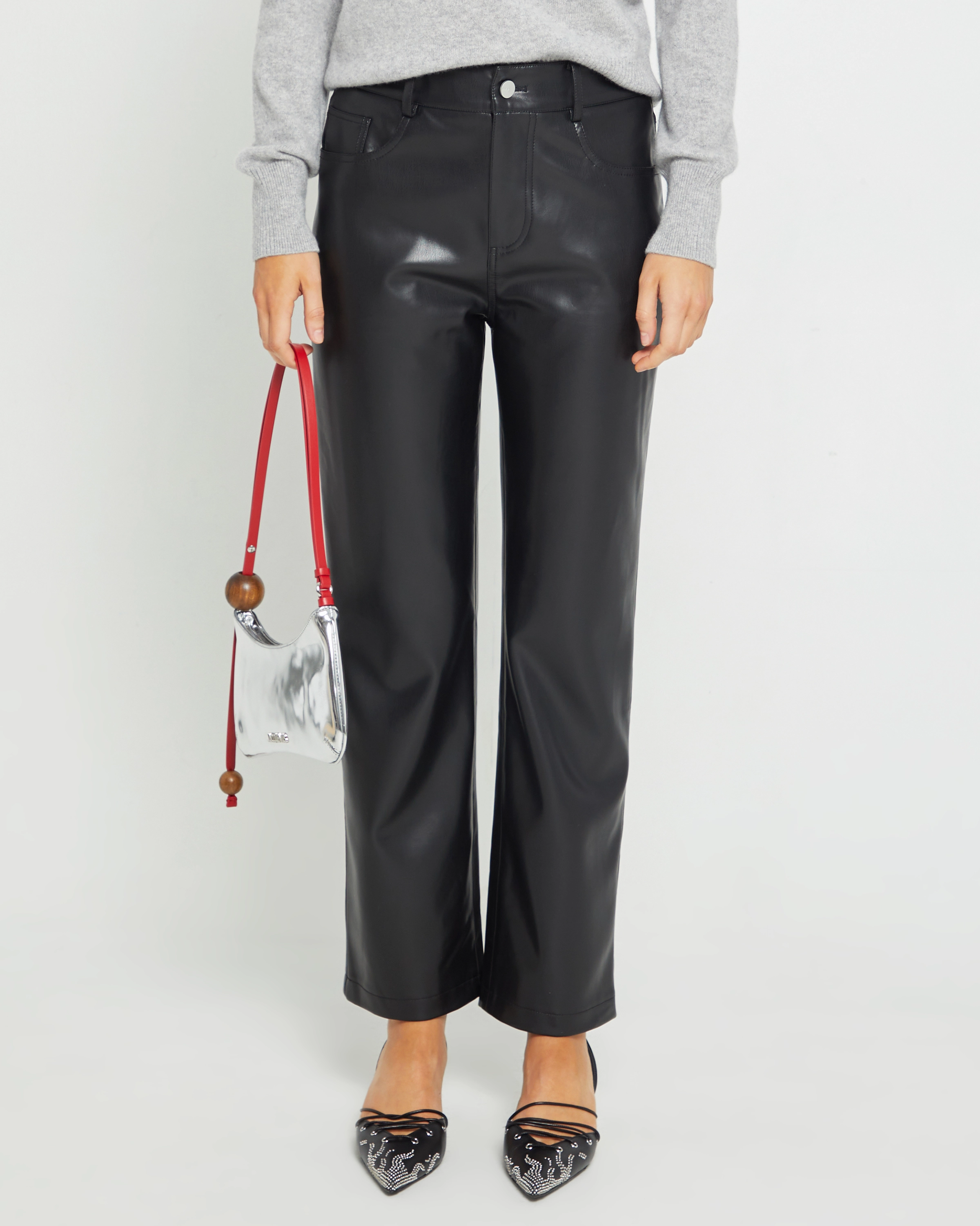 Emily Vegan Leather Pant Performance Layer