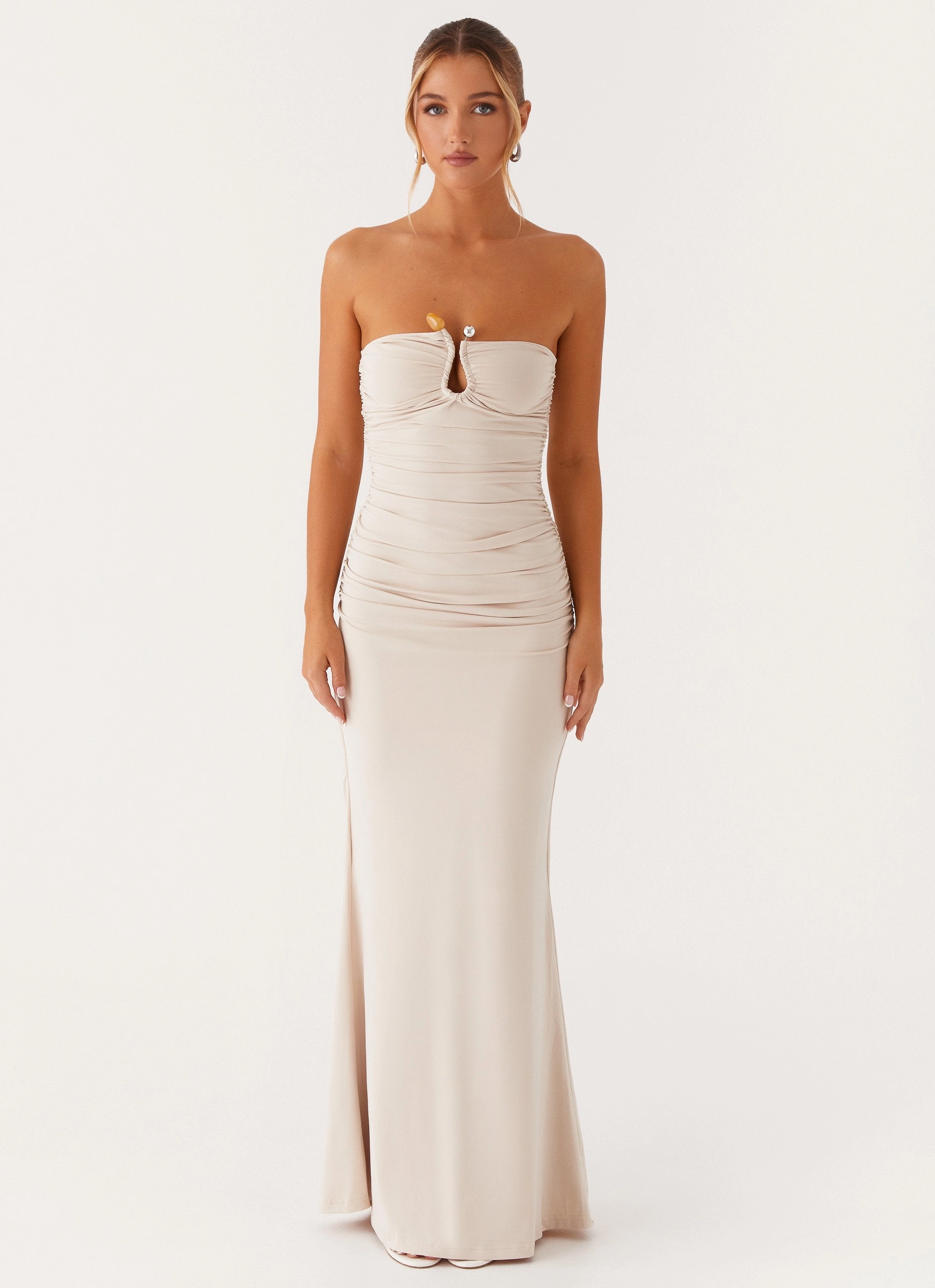 V-Neck Lightweight Wear Rudy Maxi Dress - Ivory