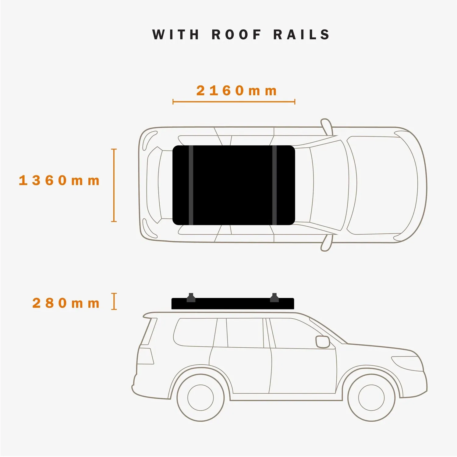 ECO Ridgeback Hard Shell Roof Tent - Darche - T050801555ECO