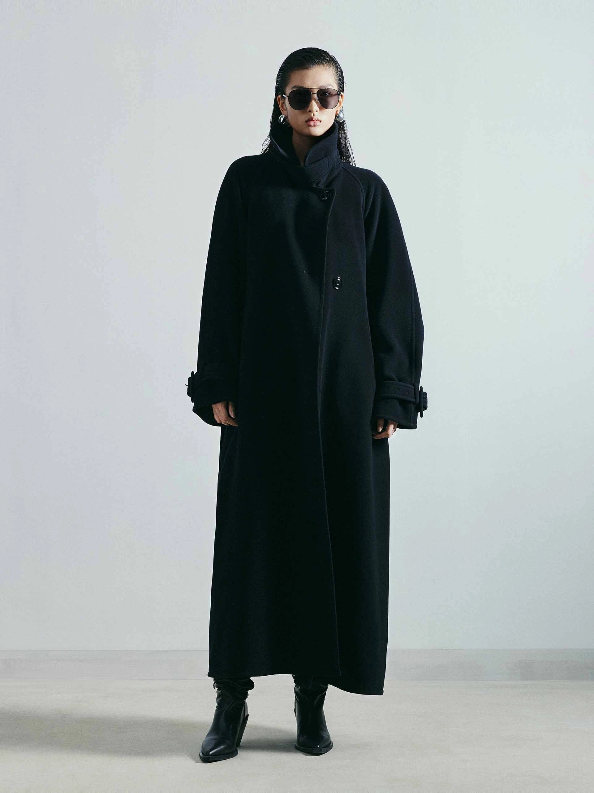 Weekend Chill Style Belted Long Wool Coat