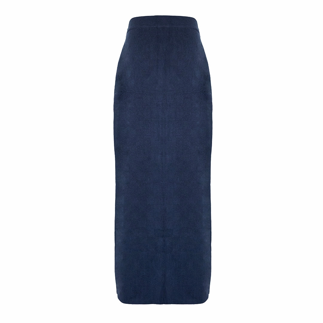 HygienicCoating MASON'S DAUGHTER Stella Knit Skirt, Navy