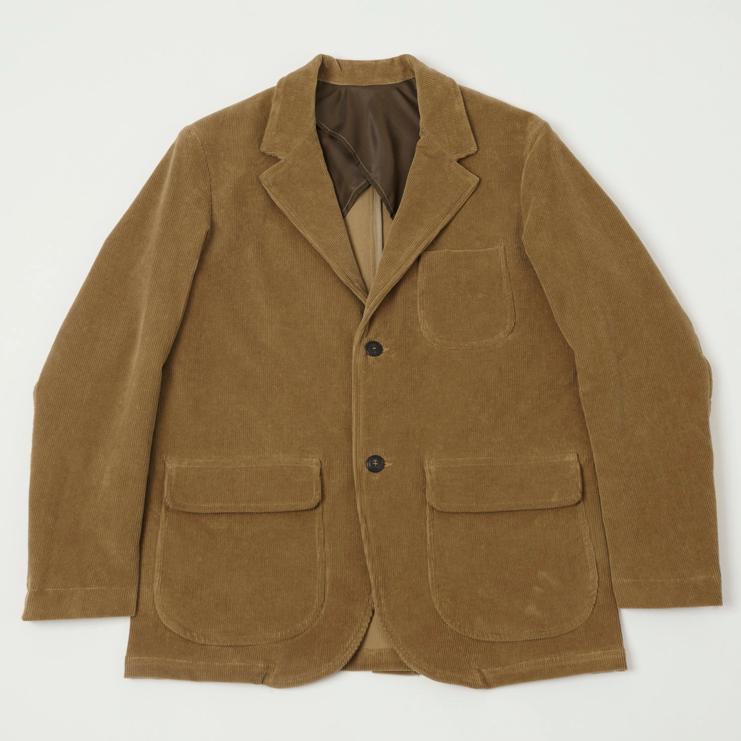 East Harbour Surplus 'Freeport 101' Corduroy Blazer - Wood Noise Reduced Fastener System Classic Casual Look