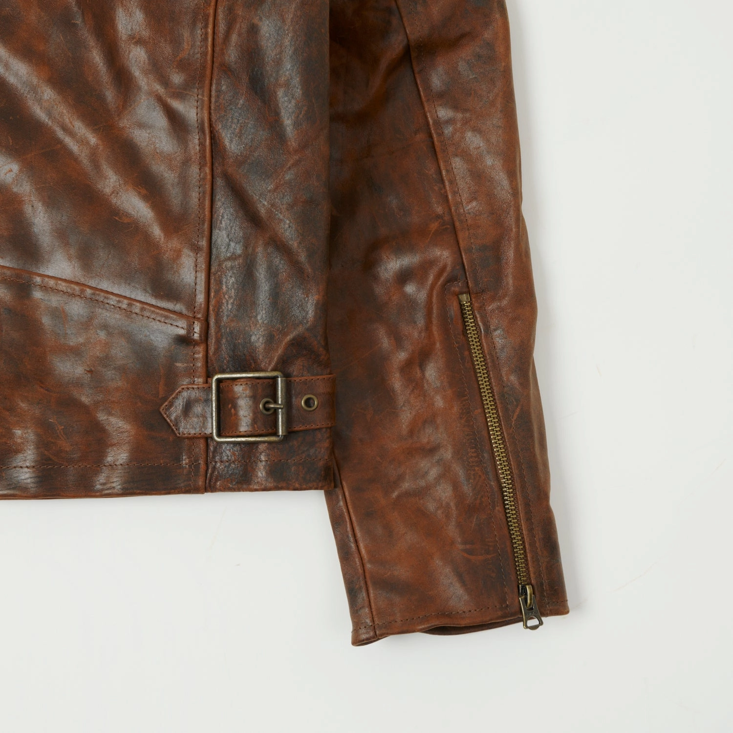 Shangri-La Heritage 'Varenne' Horsehide Leather Jacket - Whiskey Oversized style Storm Ready Gear