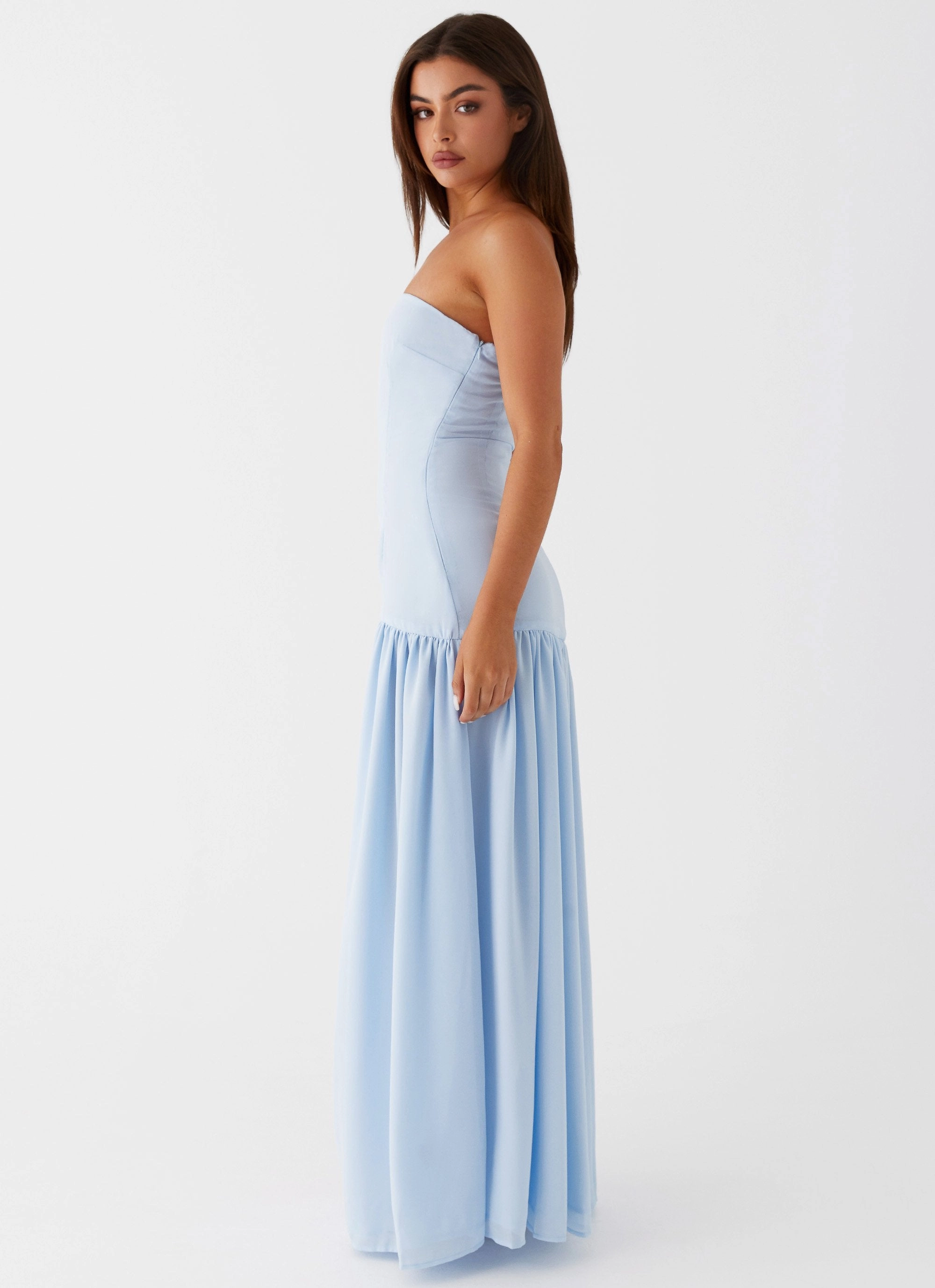 Street Style Travel-Essential Eden Strapless Maxi Dress - Blue