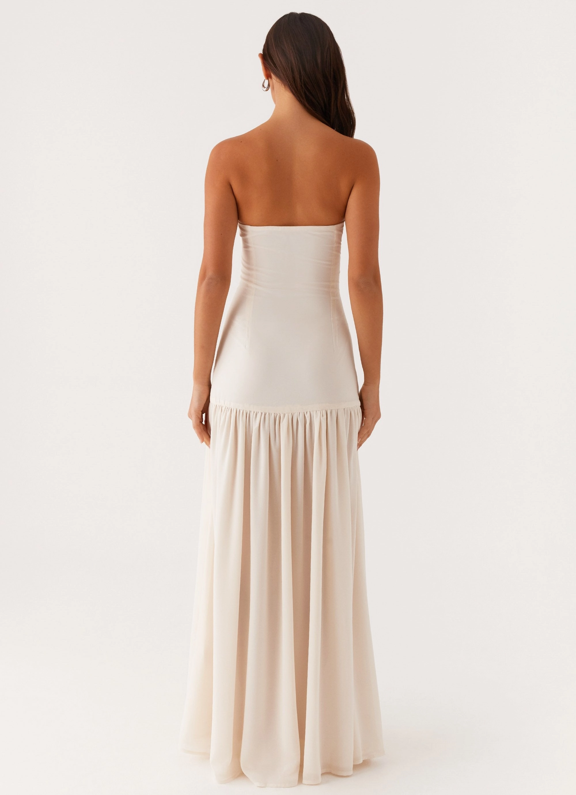 Light Comfort Fashionable Wear Eden Strapless Maxi Dress - Ivory